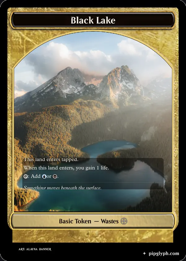 Black Lake — custom MTG-style token, common rarity