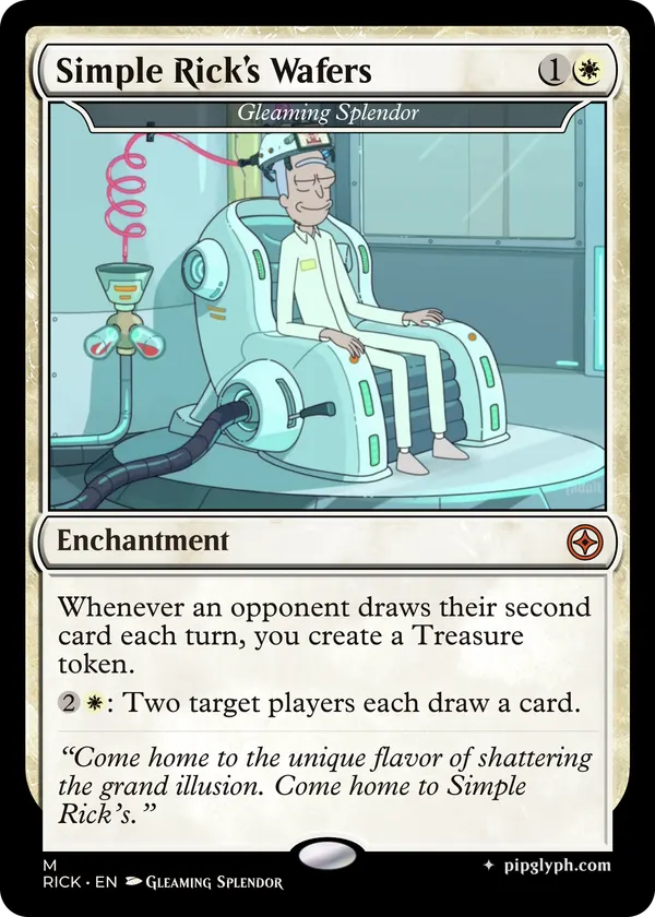 Gleaming Splendor — custom MTG-style enchantment, mythic rarity