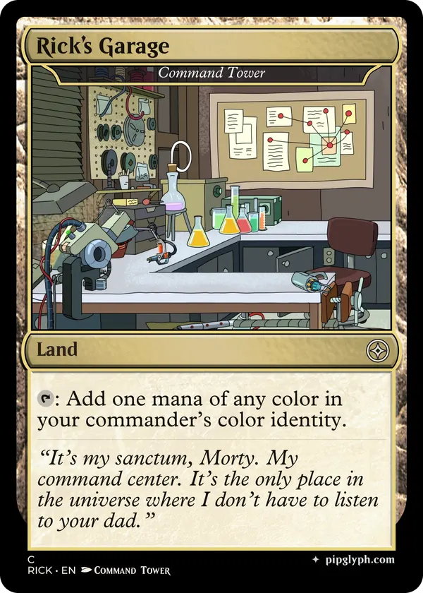 Command Tower — custom MTG-style land, common rarity