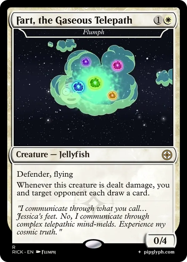 Flumph — custom MTG-style creature, rare rarity