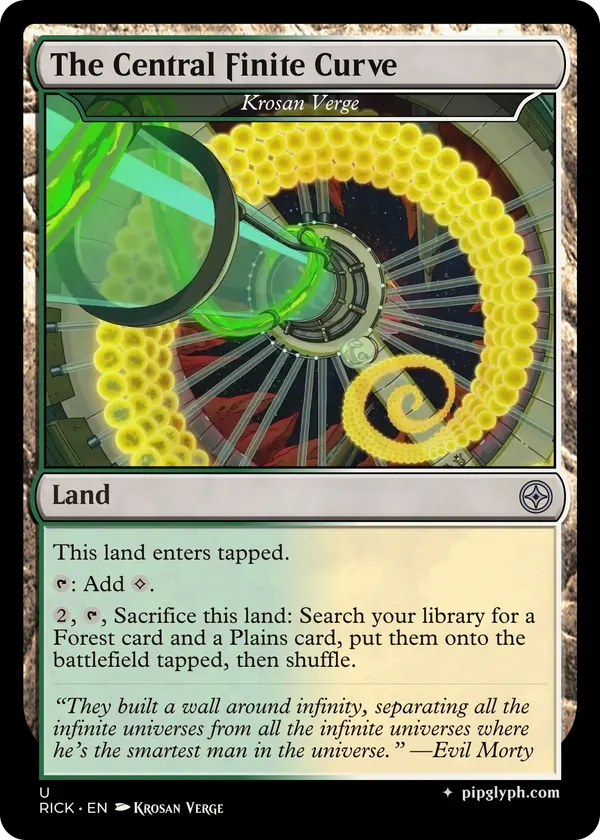 Krosan Verge — custom MTG-style land, uncommon rarity