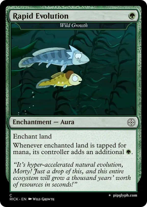 Wild Growth — custom MTG-style enchantment, common rarity