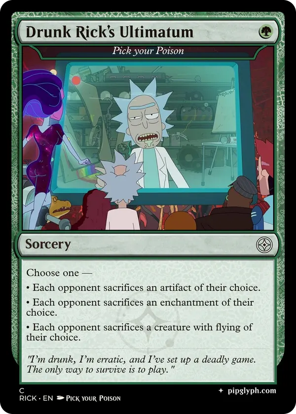 Pick your Poison — custom MTG-style sorcery, common rarity