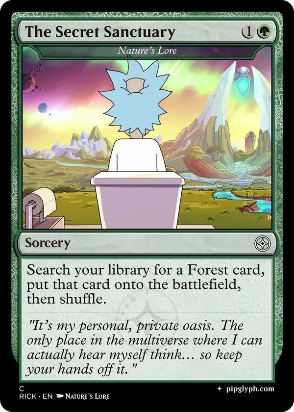 Nature’s Lore — custom MTG-style sorcery, common rarity