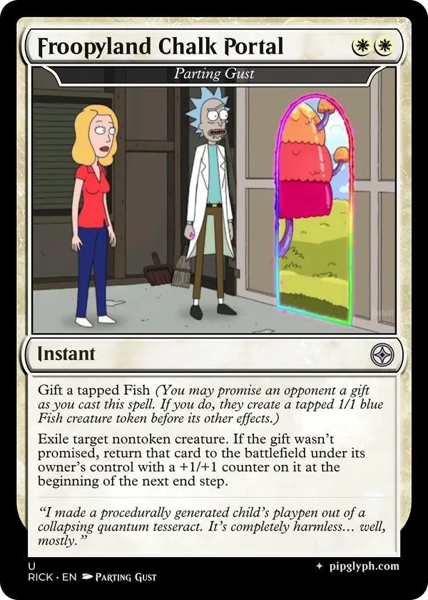 Parting Gust — custom MTG-style instant, uncommon rarity