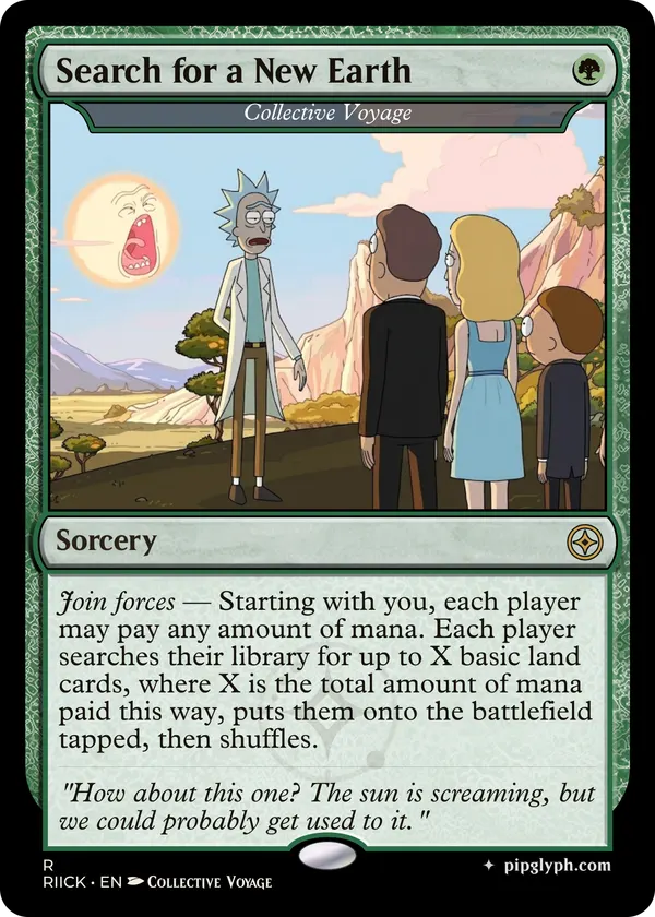 Collective Voyage — custom MTG-style sorcery, rare rarity
