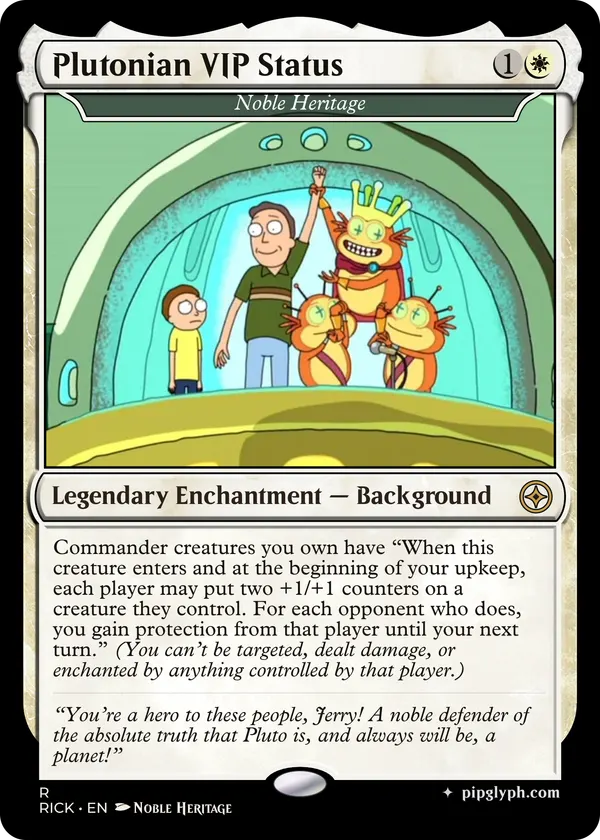 Noble Heritage — custom MTG-style enchantment, rare rarity