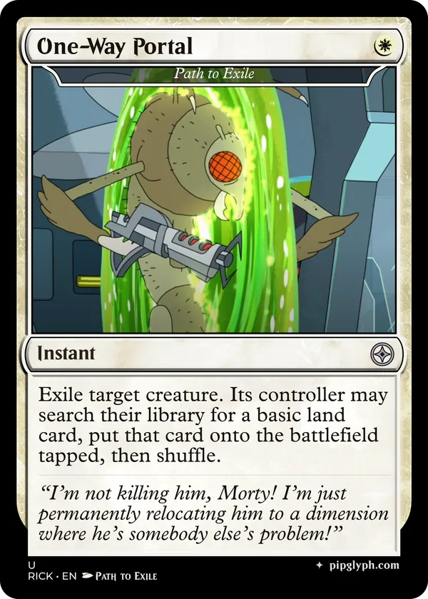 Path to Exile — custom MTG-style instant, uncommon rarity