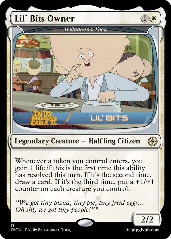 Belladonna Took — custom MTG-style creature, rare rarity