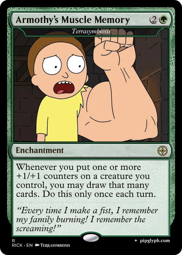Terrasymbiosis — custom MTG-style enchantment, rare rarity