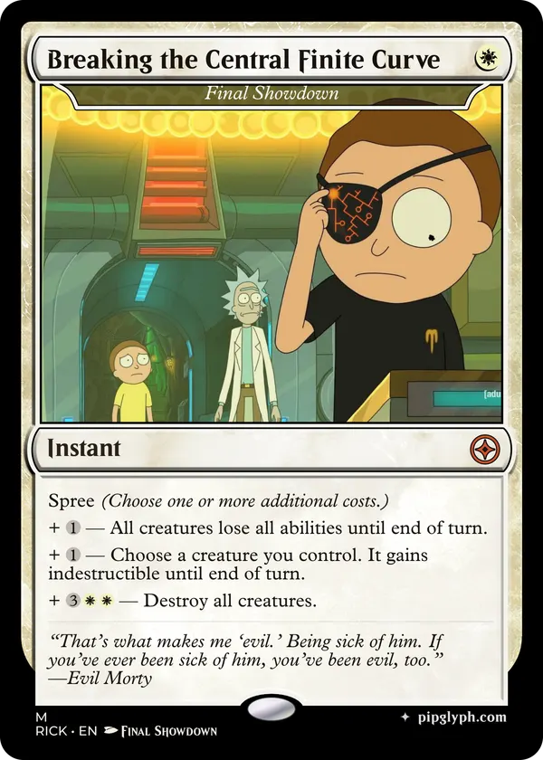 Final Showdown — custom MTG-style instant, mythic rarity