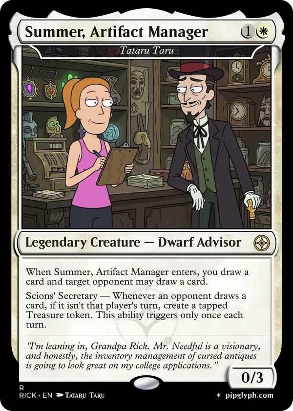 Tataru Taru — custom MTG-style creature, rare rarity